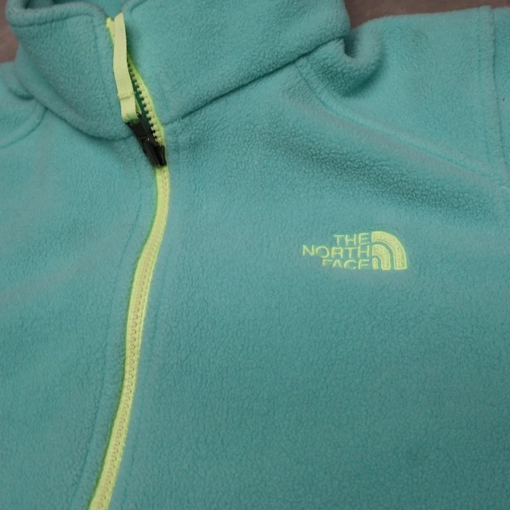 North Face Jacket Girls XL 18 Blue Khumbu Fleece Full Zip Outdoor Hiking Soft
